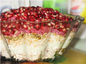салат с курицей и гранатом