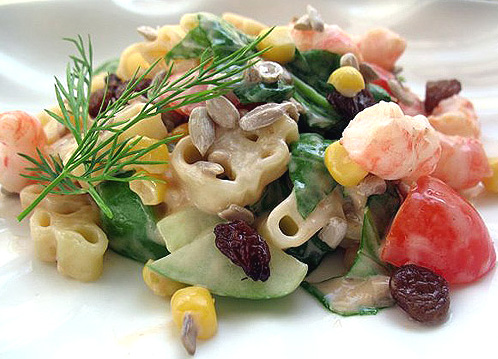 салат с морепродуктами