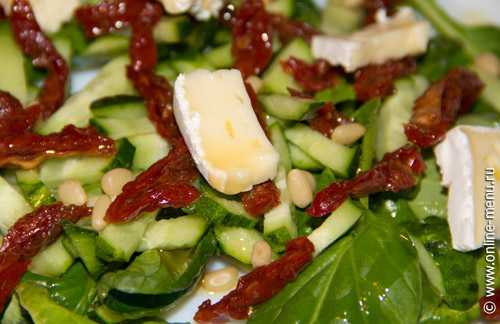Салат с вялеными помидорами — рецепт - Онлайн-меню - рецепты с фото